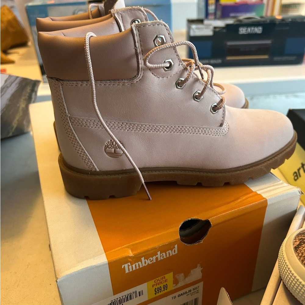 Timberland Kids Light Pink Boots